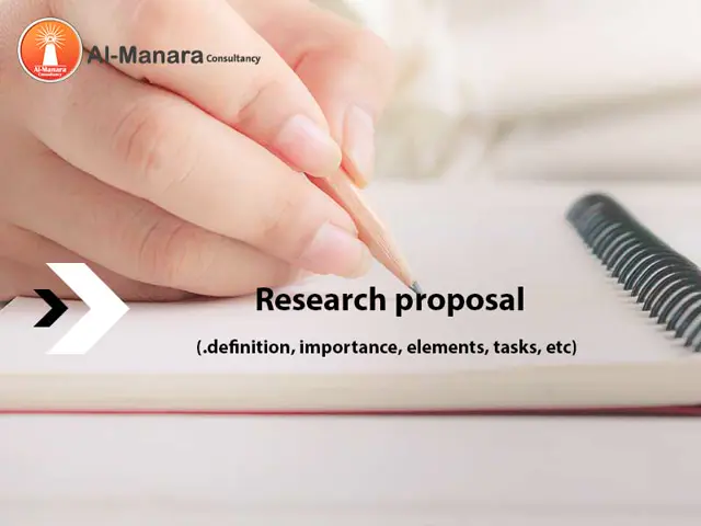 Research proposal (definition, importance, elements, tasks, etc.)