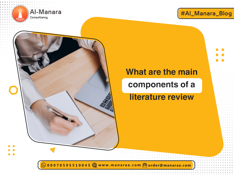 What are the main components of a literature review