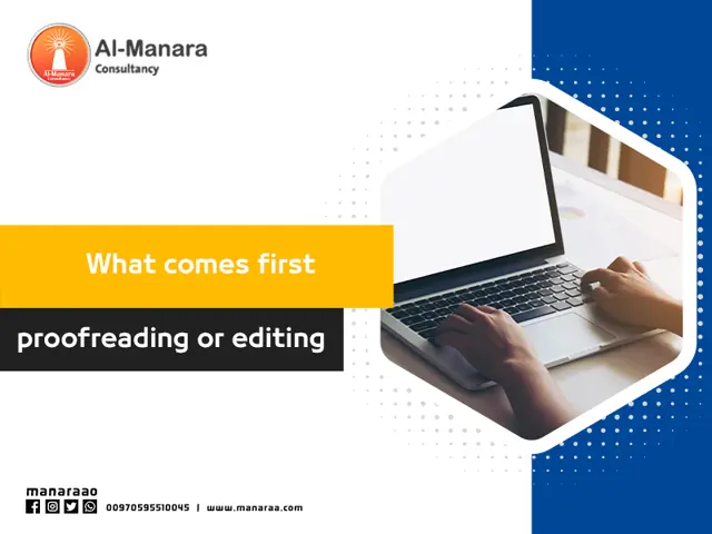What comes first proofreading or editing