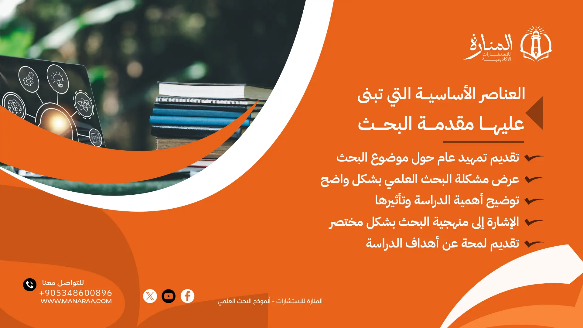 العناصر الأساسية التي تبنى عليها مقدمة البحث